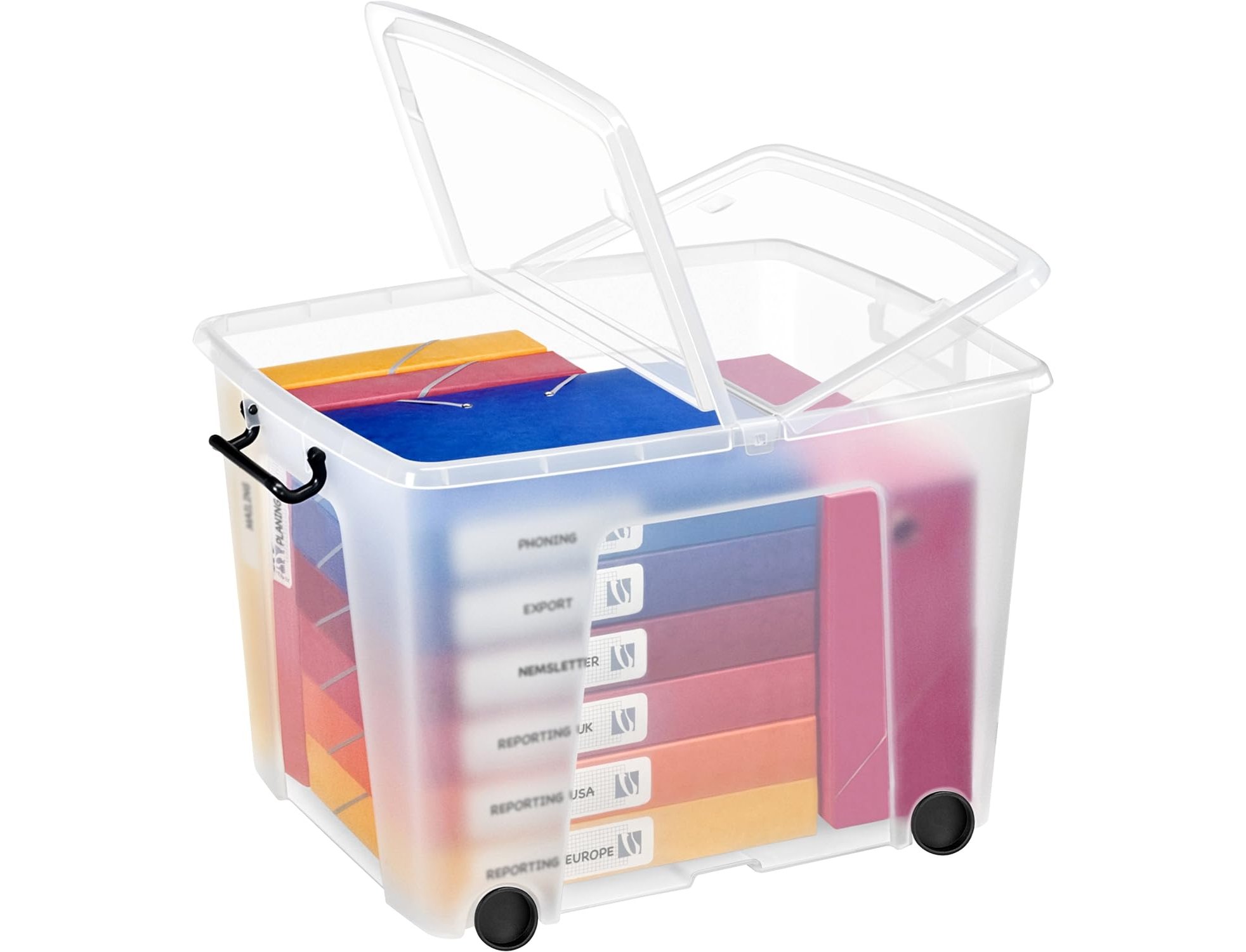 BOITE DE RANGEMENT 75L + ROULETTES