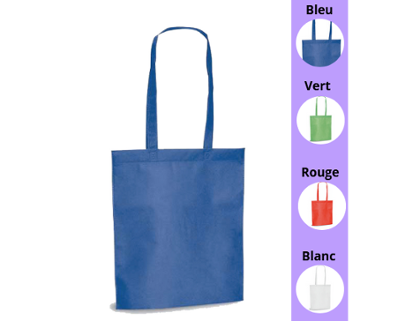 SAC SHOPPING NON TISSE 380X415X85 MM - COULEUR A DEFINIR (MARQUAGE INCLUS)