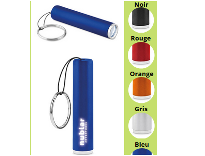 PORTE CLE LAMPE LED - COULEUR A DEFINIR (MARQUAGE INCLUS)