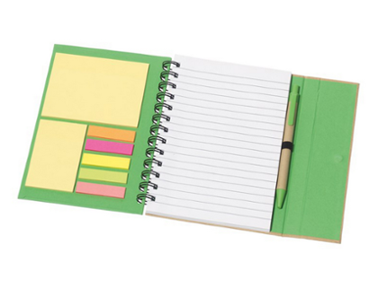 CARNET BLOC NOTE+INDEX+STICK+STYLO - COULEUR A DEFINIR (MARQUAGE INCLUS)