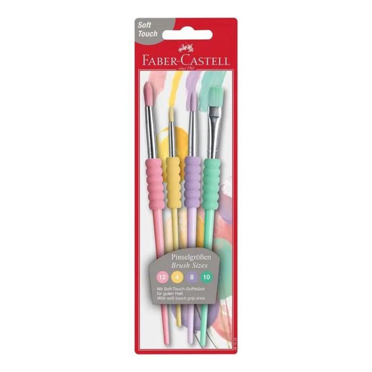 LOT 4 PINCEAUX SOFT TOUCH FABE