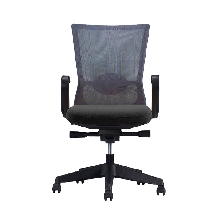 SIEGE DE BUREAU CURVY BLACK AVEC ACCOUDOIR